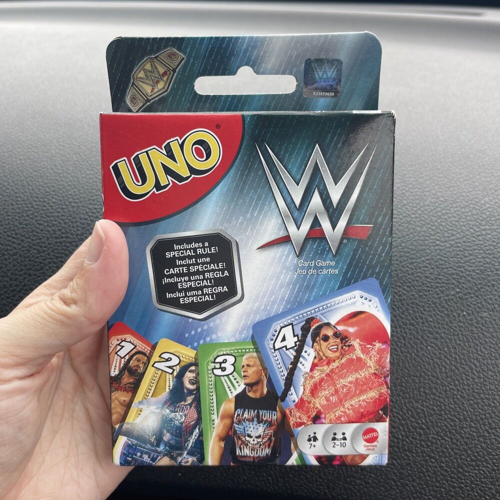 Mattel WWE Uno Card Game Special Edition Wrestling Superstars New